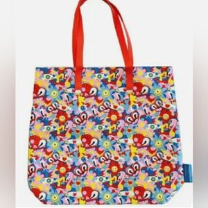 Estee Lauder tote bag NWNT flowers hearts happy faces